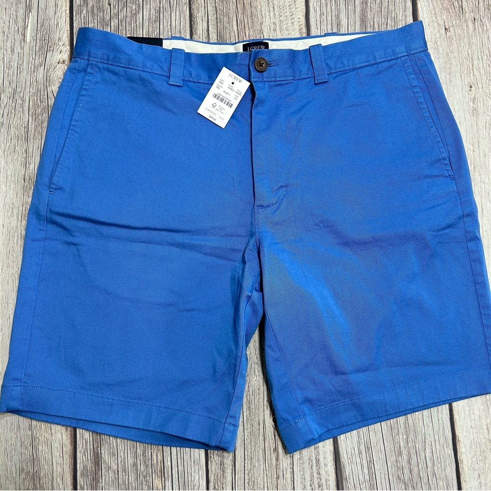 J. Crew Factory 9" Inseam Chino Shorts Men’s Size 33 Light Blue NWT H502